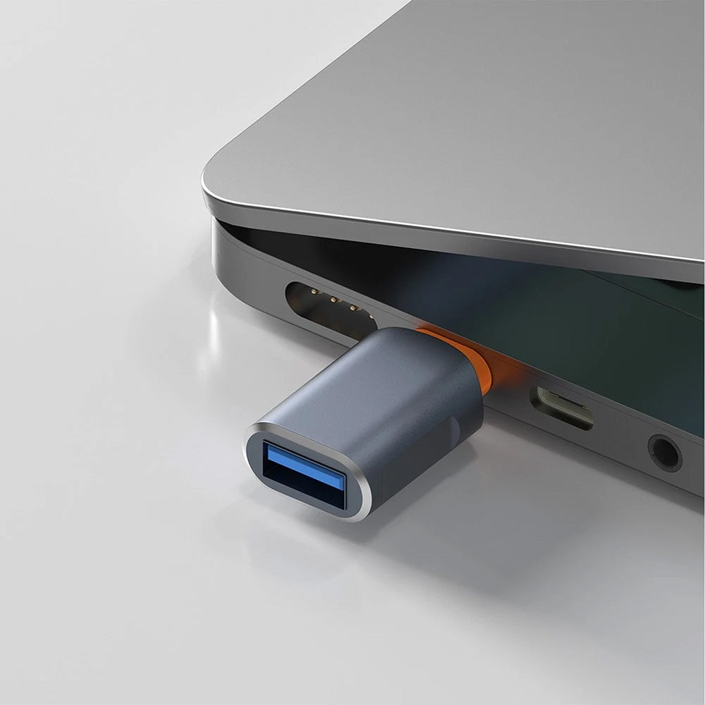 OTG Adapter USB-C - USB-A Techsuit A9 SlateVolt, Grau Orange