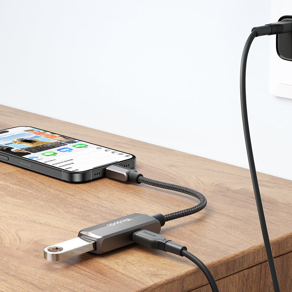 OTG Adapter USB-C - USB-A / USB-C McDodo CA-2830, Grau