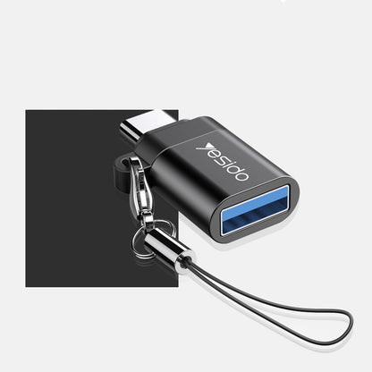 OTG Adapter USB-C - USB-A Yesido GS06, Schwarz