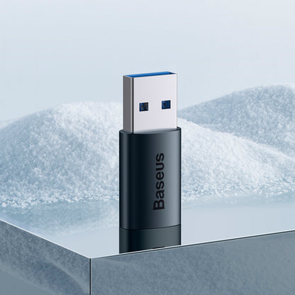 USB-C - USB-A Daten- und Ladeadapter Baseus Ingenuity, Blau ZJJQ000103