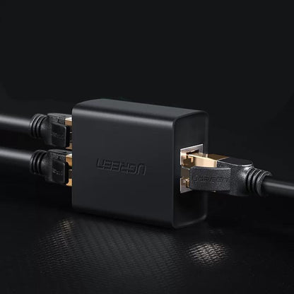 Netzwerkadapter UGREEN CM210, RJ45 - 2 x RJ45, Schwarz