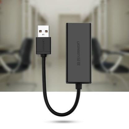 UGREEN CR110 Netzwerkkarte, RJ45, USB, Schwarz