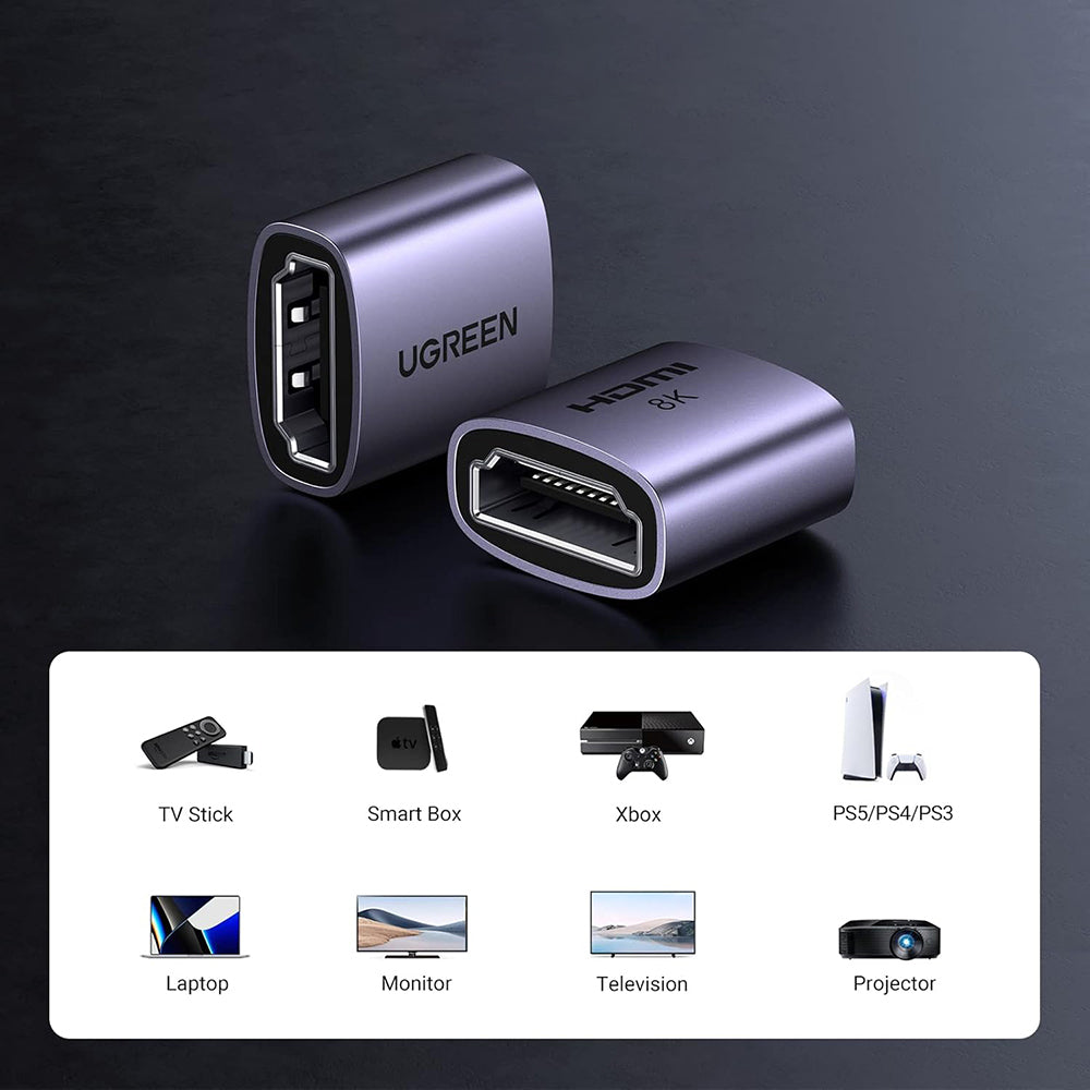 Videoadapter UGREEN HD159 (90592), HDMI - HDMI, 8K, Grau