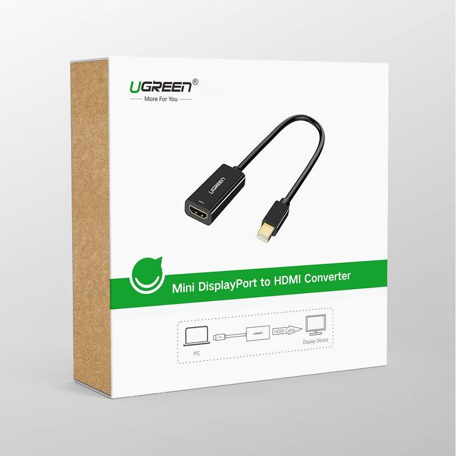 Videoadapter UGREEN MD112 (10461), MiniDisplayPort - HDMI, Schwarz