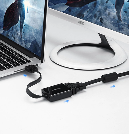 UGREEN MM103 Videoadapter (40248), HDMI - VGA, 1080P, Schwarz