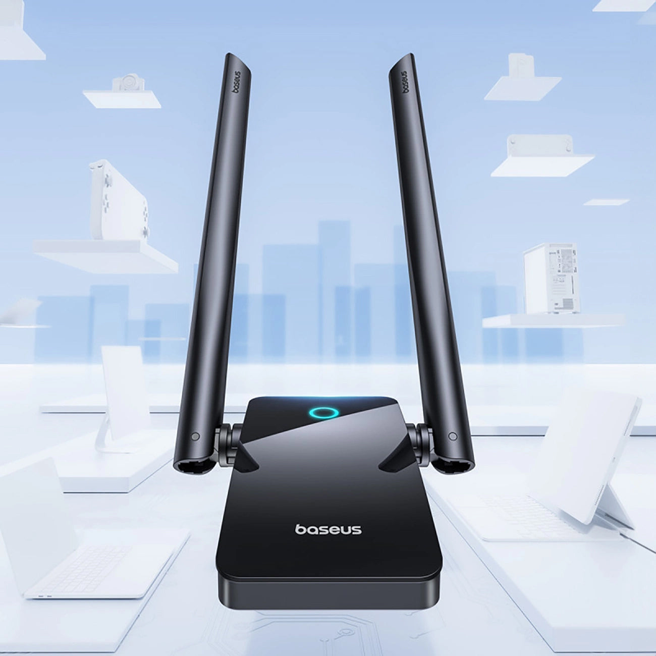 Baseus FastJoy Wireless-Adapter, Dualband, Wi-Fi 6, 1800 Mbit/s, Schwarz B01317600111-06