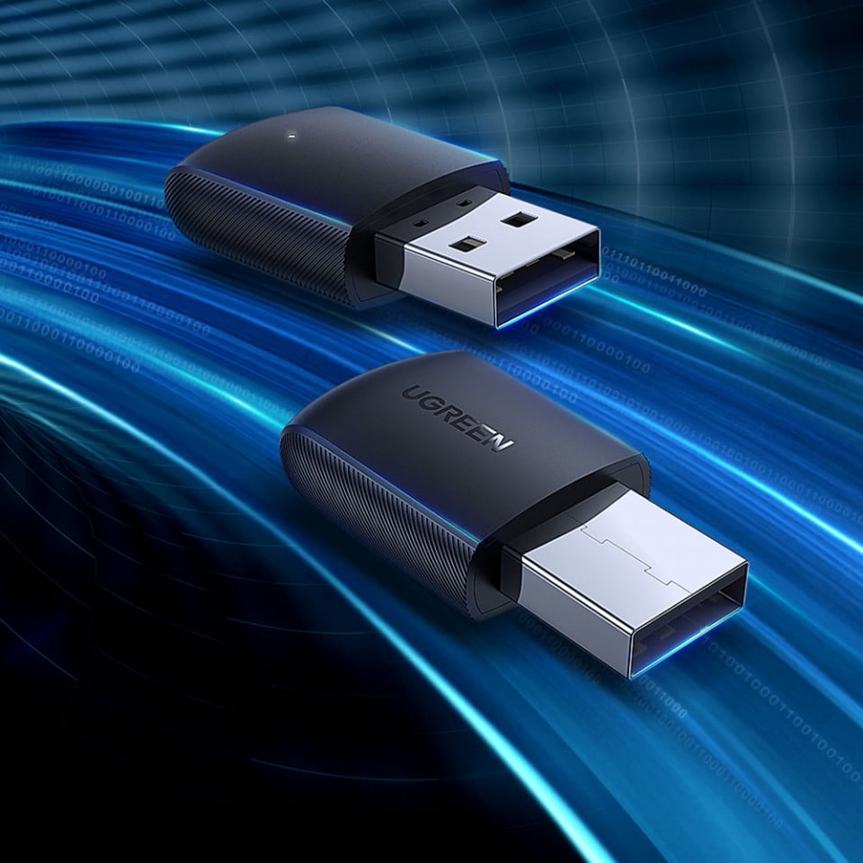 UGREEN CM448 Wireless Adapter, Dual Band, Schwarz