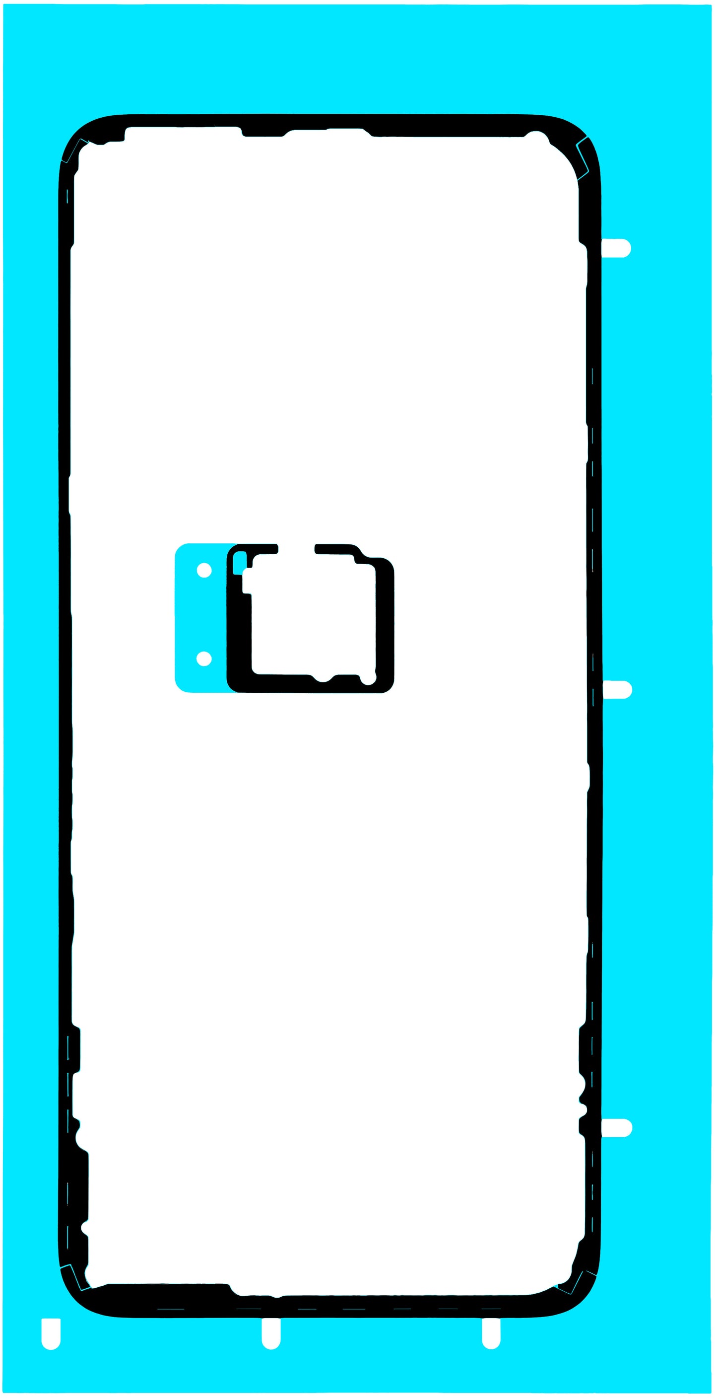 Klebstoff Batterieabdeckung Honor X7d 5G / 400 Smart 5G, Service Pack 9707ACBB