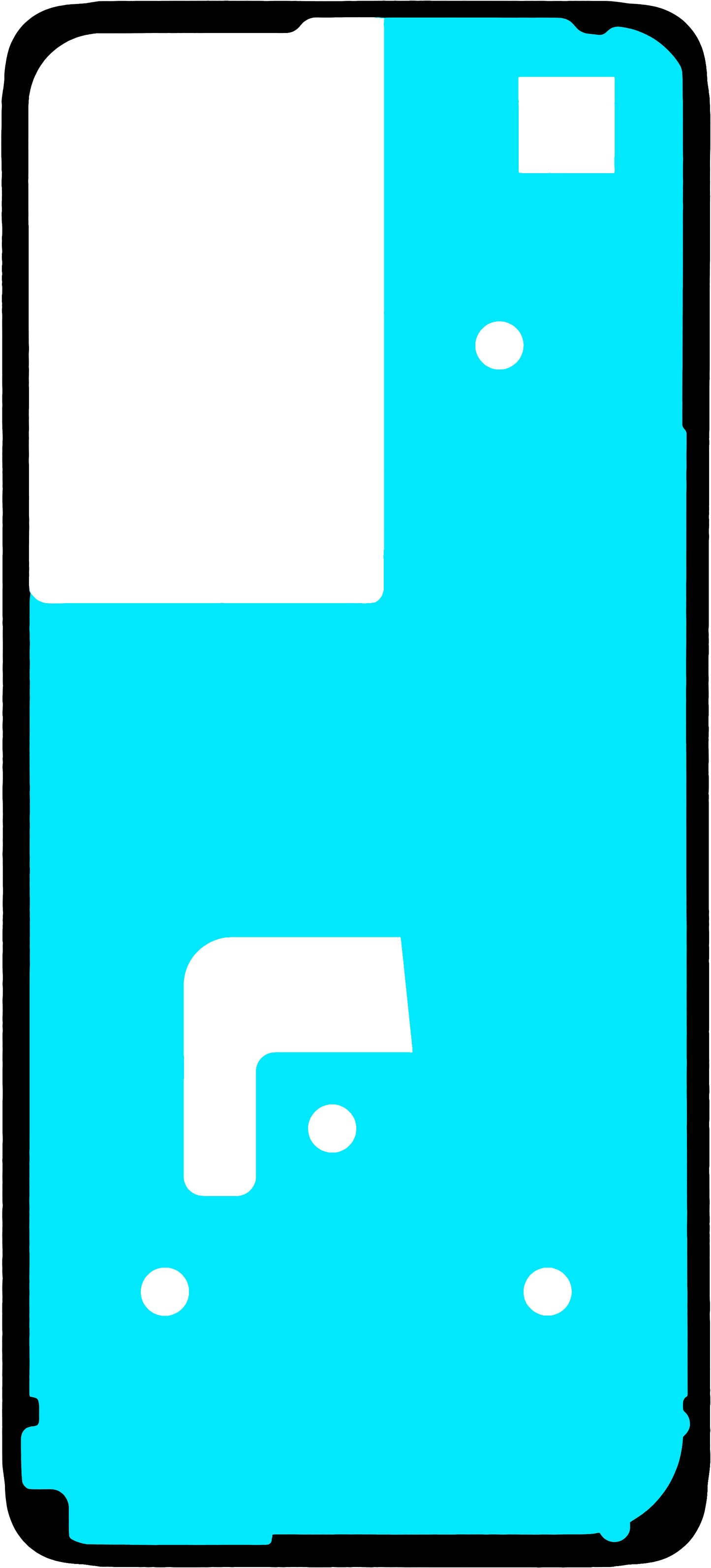Klebstoff Batterieabdeckung Realme C75 5G, Service Pack 612714001225