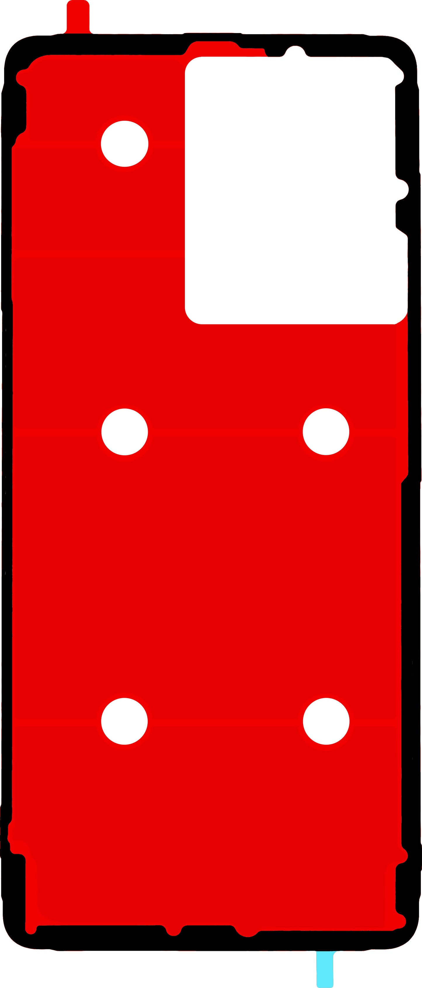 Klebstoff Batterieabdeckung Realme GT 7T, Service Pack 612717000521