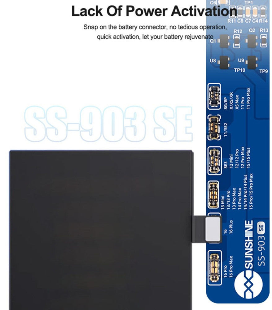 Sunshine SS-903 SE Netzteilplatine für Apple iPhone 8 - 16 Serie