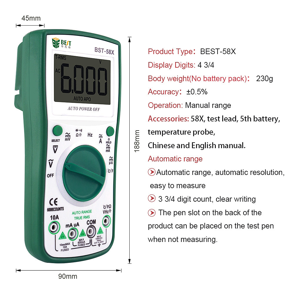 Digitales Messgerät Best BST-58X