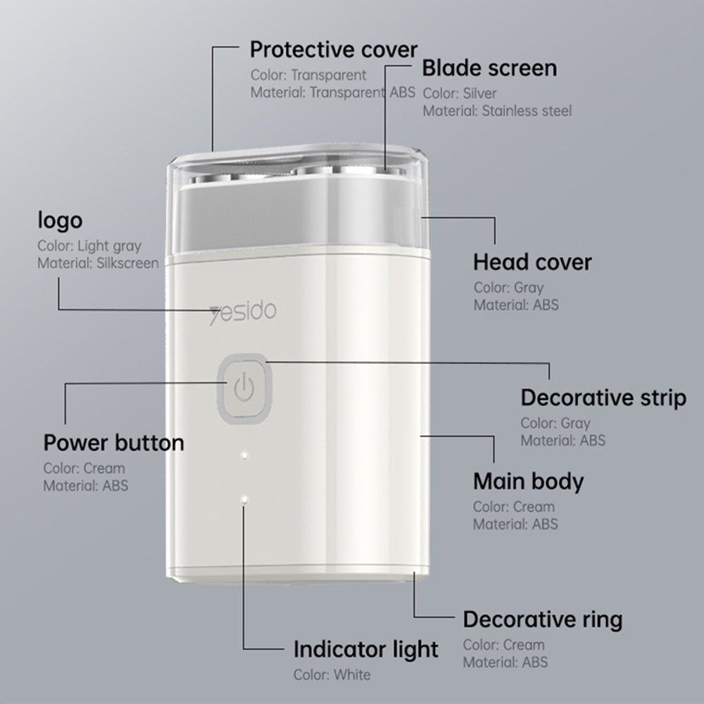 Rasierapparat Yesido MG20, Weiß