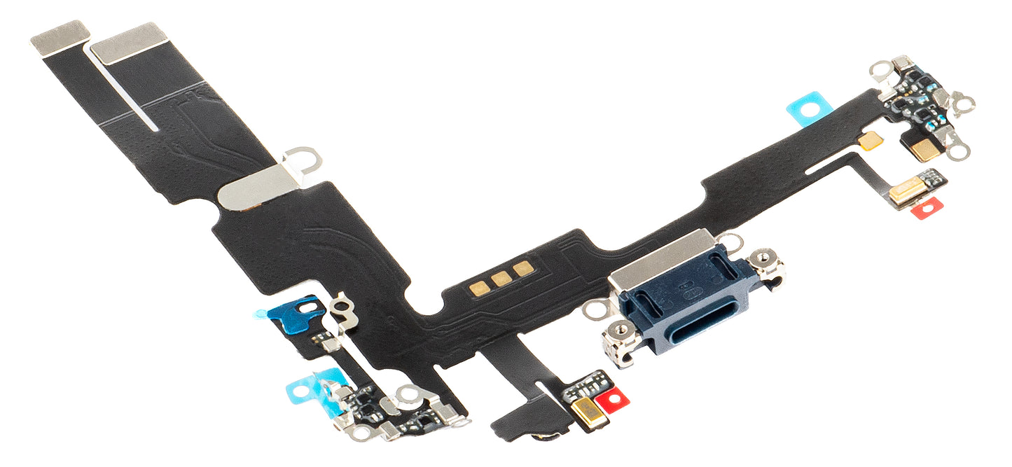 Band mit Ladeanschluss – Mikrofon Apple iPhone 14 Plus, Schwarz