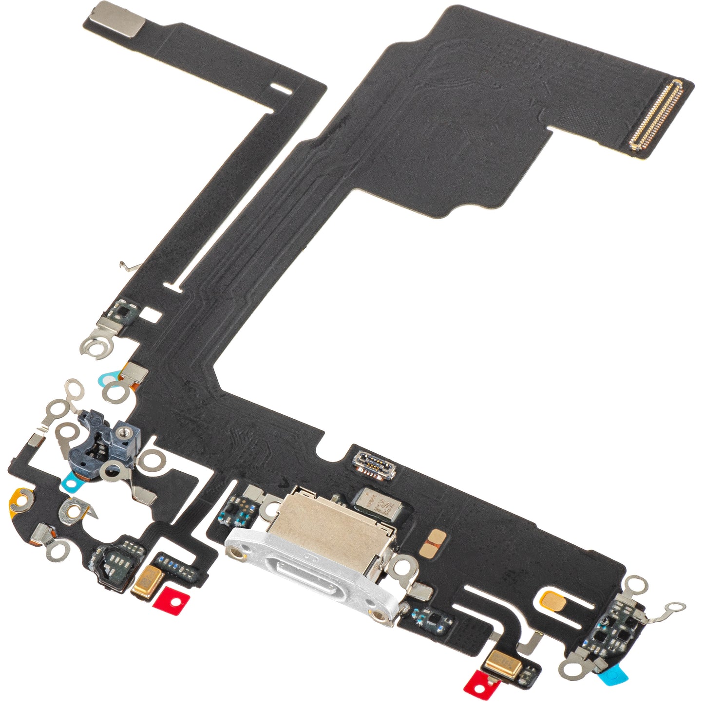 Ladekabel mit Anschluss - Mikrofon Apple iPhone 15 Pro, Silber
