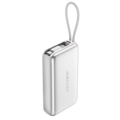 Externer Akku Acefast M32, 10000mAh, 35W, PD, 2 x USB-C, Silber