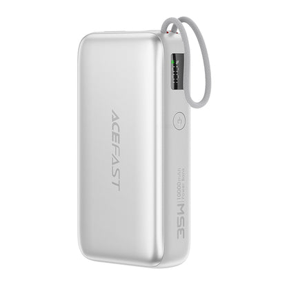 Externer Akku Acefast M32, 10000mAh, 35W, PD, 2 x USB-C, Silber