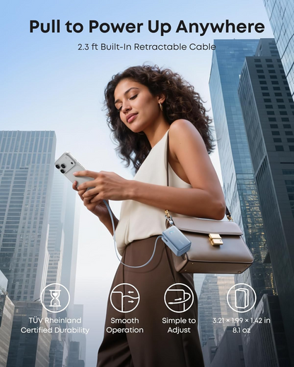 Externe Batterie Anker Nano, 10000mAh, 45W, QC + PD, 1 x USB-A - 2 x USB-C, Blau