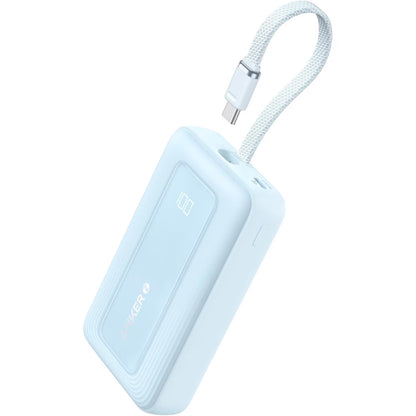 Externer Akku Anker Zolo, 10000mAh, 30W, QC + PD, 1 x USB-A - 2 x USB-C, Blau A1688031