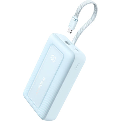 Externer Akku Anker Zolo, 20000mAh, 30W, QC + PD, 1 x USB-A - 2 x USB-C, Blau A1689031