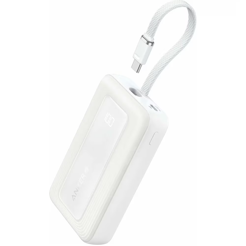 Externe Batterie Anker Zolo, 20000mAh, 30W, QC + PD, 1 x USB-A - 2 x USB-C, Weiß A1689H21