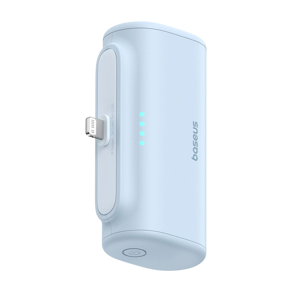 Externer Akku Baseus Compact, 5000mAh, 20W, PD, 1 x Lightning - 1 x USB-C, Blau P10068307313-00