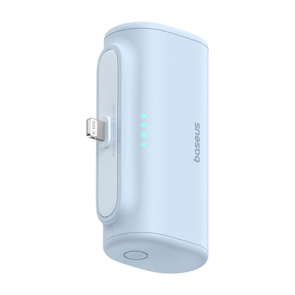 Externer Akku Baseus Compact, 5000mAh, 20W, PD, 1 x Lightning - 1 x USB-C, Blau P10068307313-00