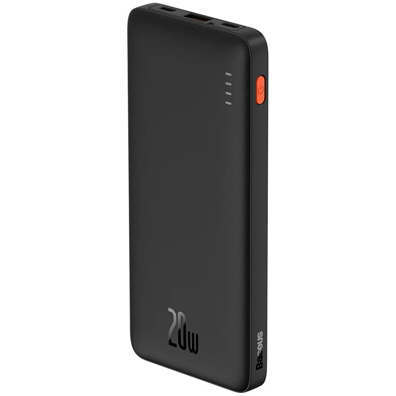 Externer Baseus Airpow-Akku, 10.000 mAh, 20 W, QC + PD, 1 x USB-A – 1 x USB-C, Schwarz PPQD090001