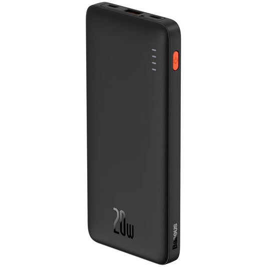 Externer Baseus Airpow-Akku, 10.000 mAh, 20 W, QC + PD, 1 x USB-A – 1 x USB-C, Schwarz PPQD090001