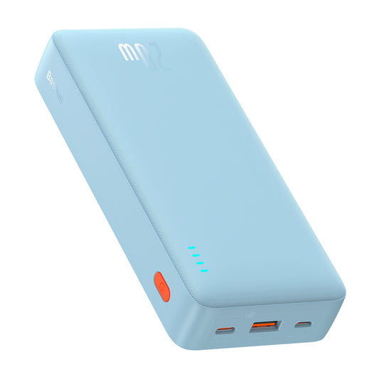 Externer Akku Baseus Airpow, 20000mAh, 20W, QC + PD, 1 x USB-A - 1 x USB-C, Blau P10022804313-00