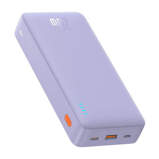 Externer Akku Baseus Airpow, 20000mAh, 20W, QC + PD, 1 x USB-A - 1 x USB-C, Lila P10022804513-00