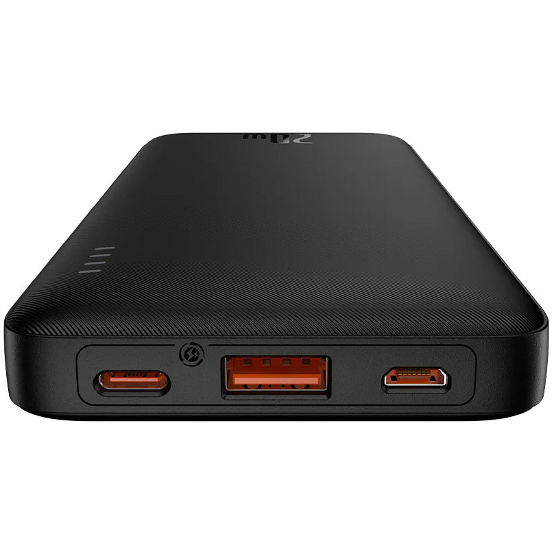 Externer Baseus Airpow-Akku, 10.000 mAh, 20 W, QC + PD, 1 x USB-A – 1 x USB-C, Schwarz PPQD090001