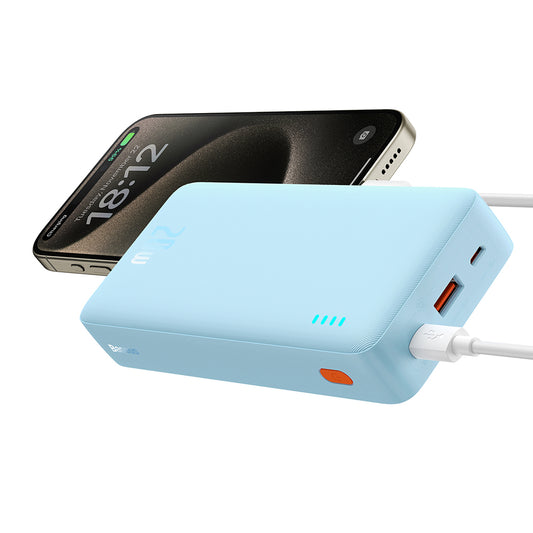 Externer Akku Baseus Airpow, 20000mAh, 20W, QC + PD, 1 x USB-A - 1 x USB-C, Blau P10022804313-00