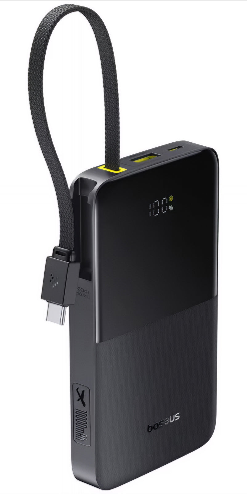 Externer Akku Baseus EnerFill Bipow2 Pro, 10000mAh, 22.5W, QC + PD, 1 x USB-A - 2 x USB-C, Schwarz E0027600