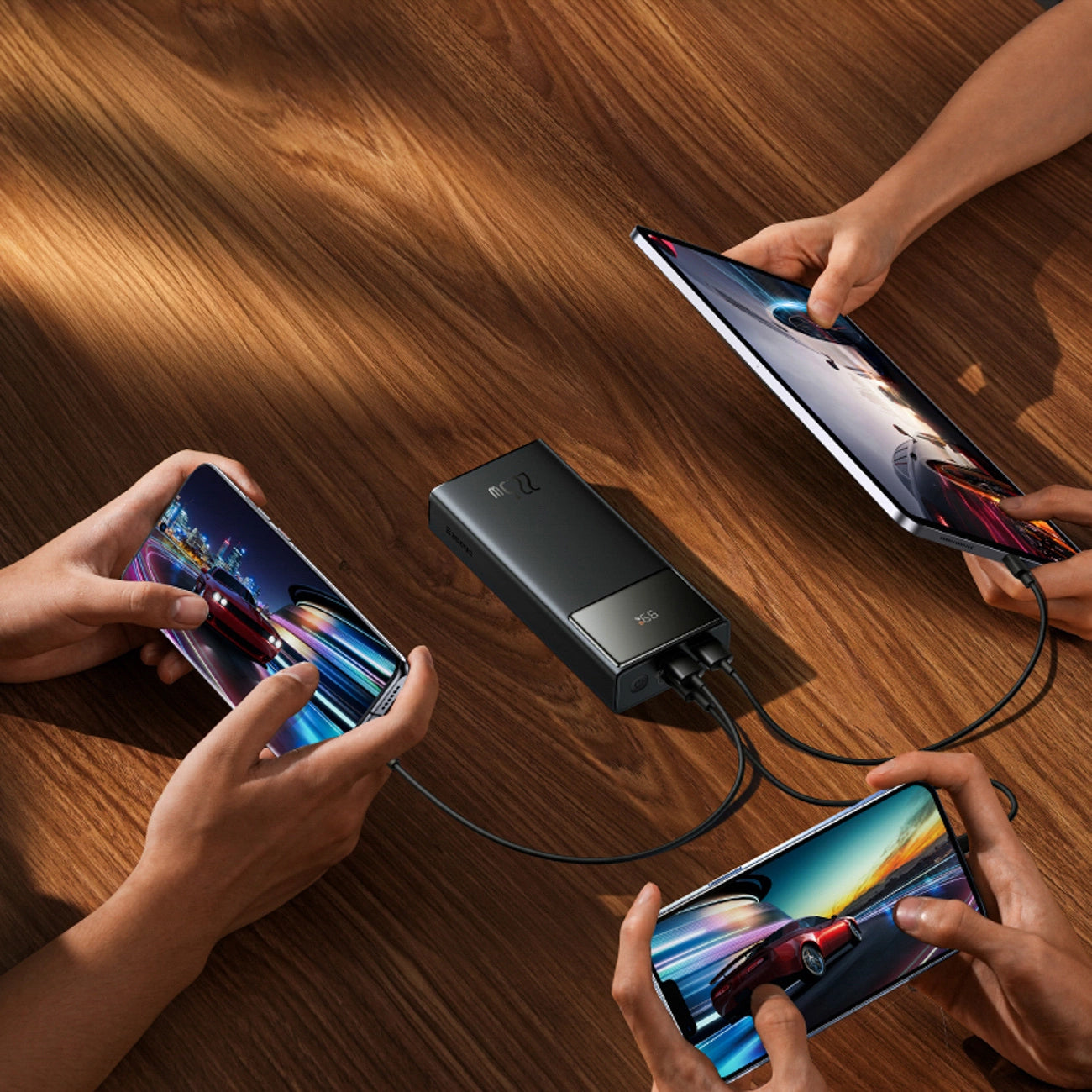 Externer Akku Baseus EnerFill FP41, 30000mAh, 22.5W, QC + PD, 1 x USB-C - 2 x USB-A, Schwarz