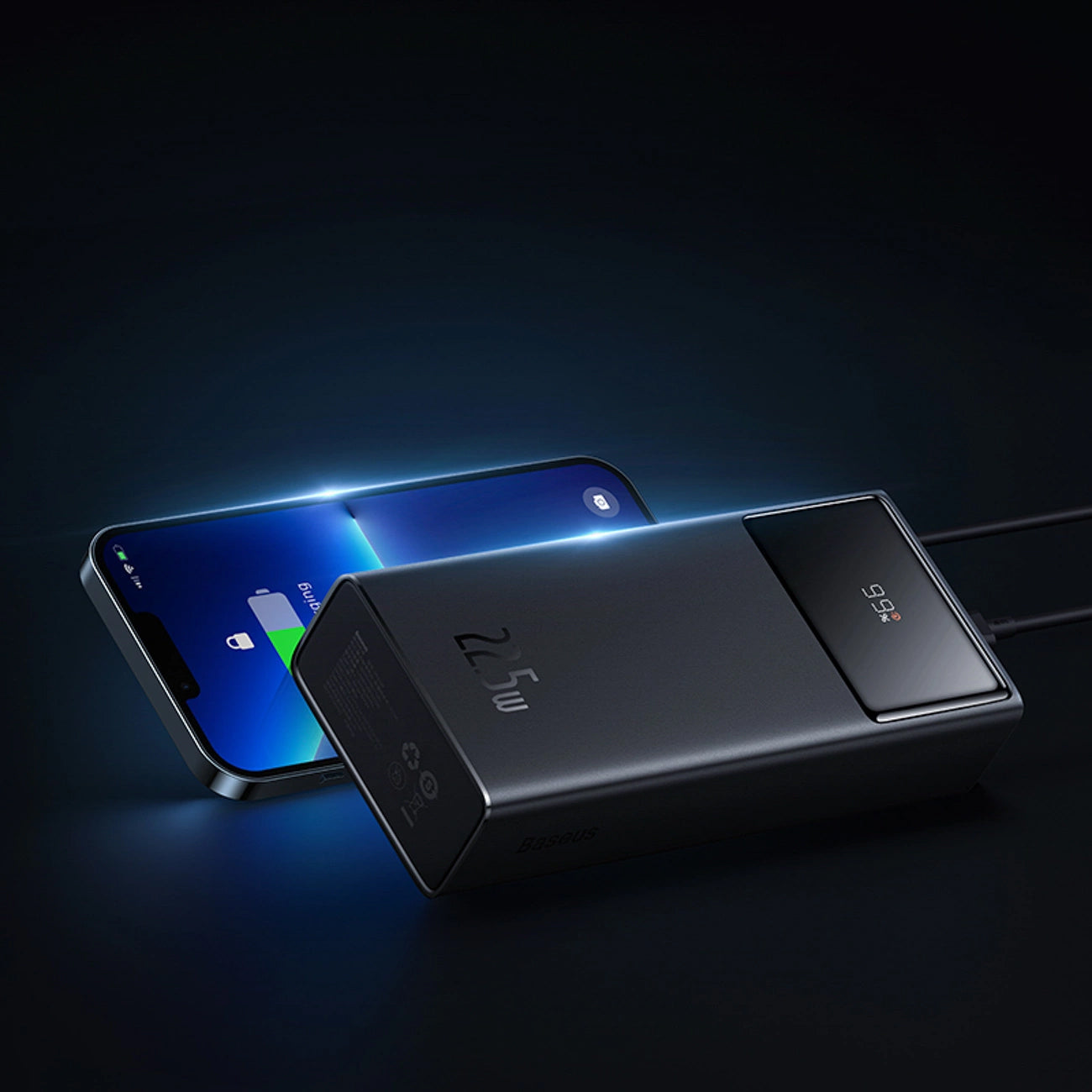 Externer Akku Baseus EnerFill FP41, 30000mAh, 22.5W, QC + PD, 1 x USB-C - 2 x USB-A, Schwarz