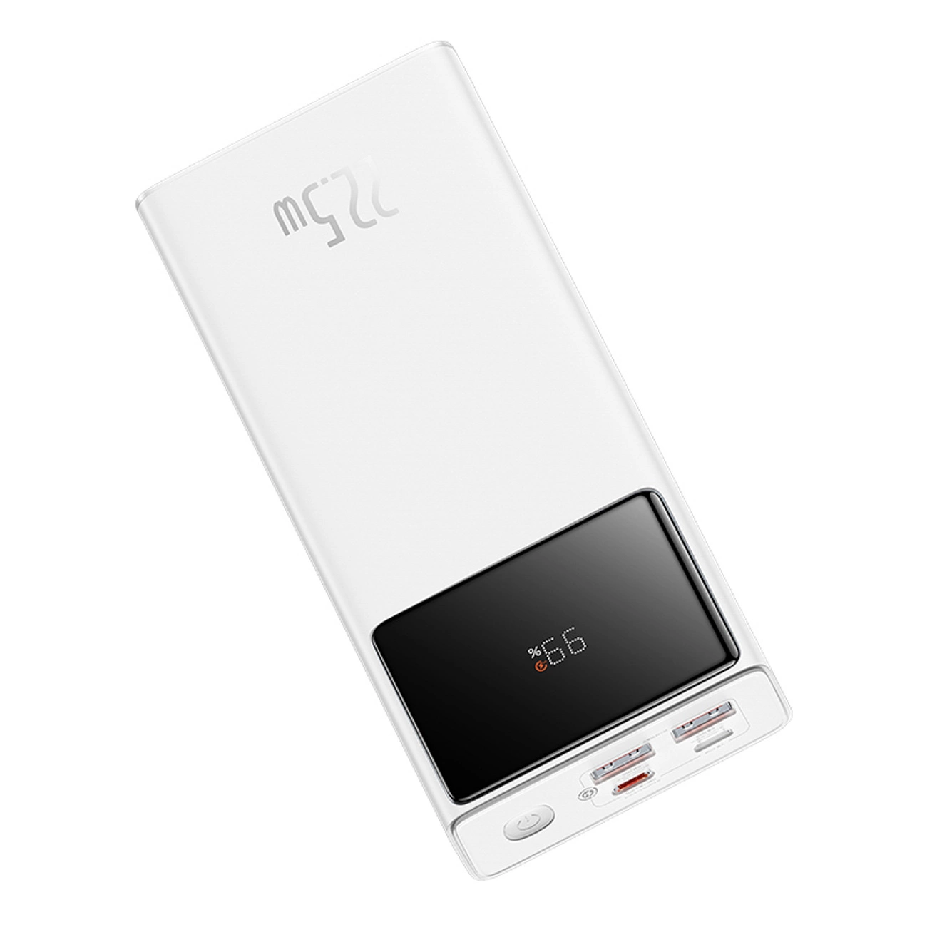 Baseus EnerFill FP41 External Battery, 30000mAh, 22.5W, QC + PD, 1 x USB-C - 2 x USB-A, White