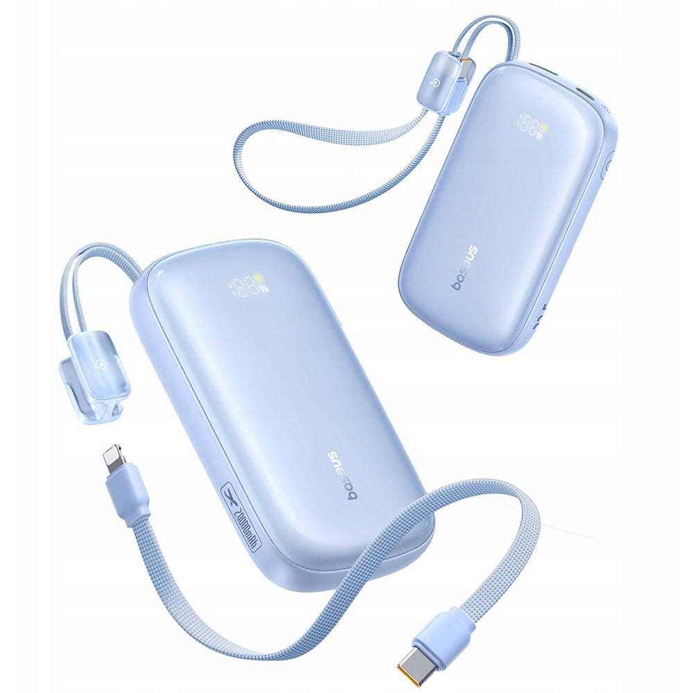 Externer Akku Baseus EnerFill FC21 Qpow 3 Ultra, 20000mAh, 22.5W, QC + PD, 1 x USB-A - 1 x USB-C, Blau E0027M03