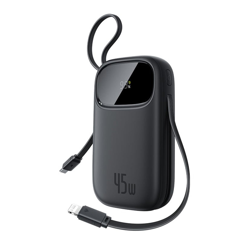 Externer Akku Baseus EnerFill FC31 Qpow 3, 20000mAh, 45W, QC + PD, 1 x Lightning - 1 x USB-A - 2 x USB-C, Schwarz E0028D00