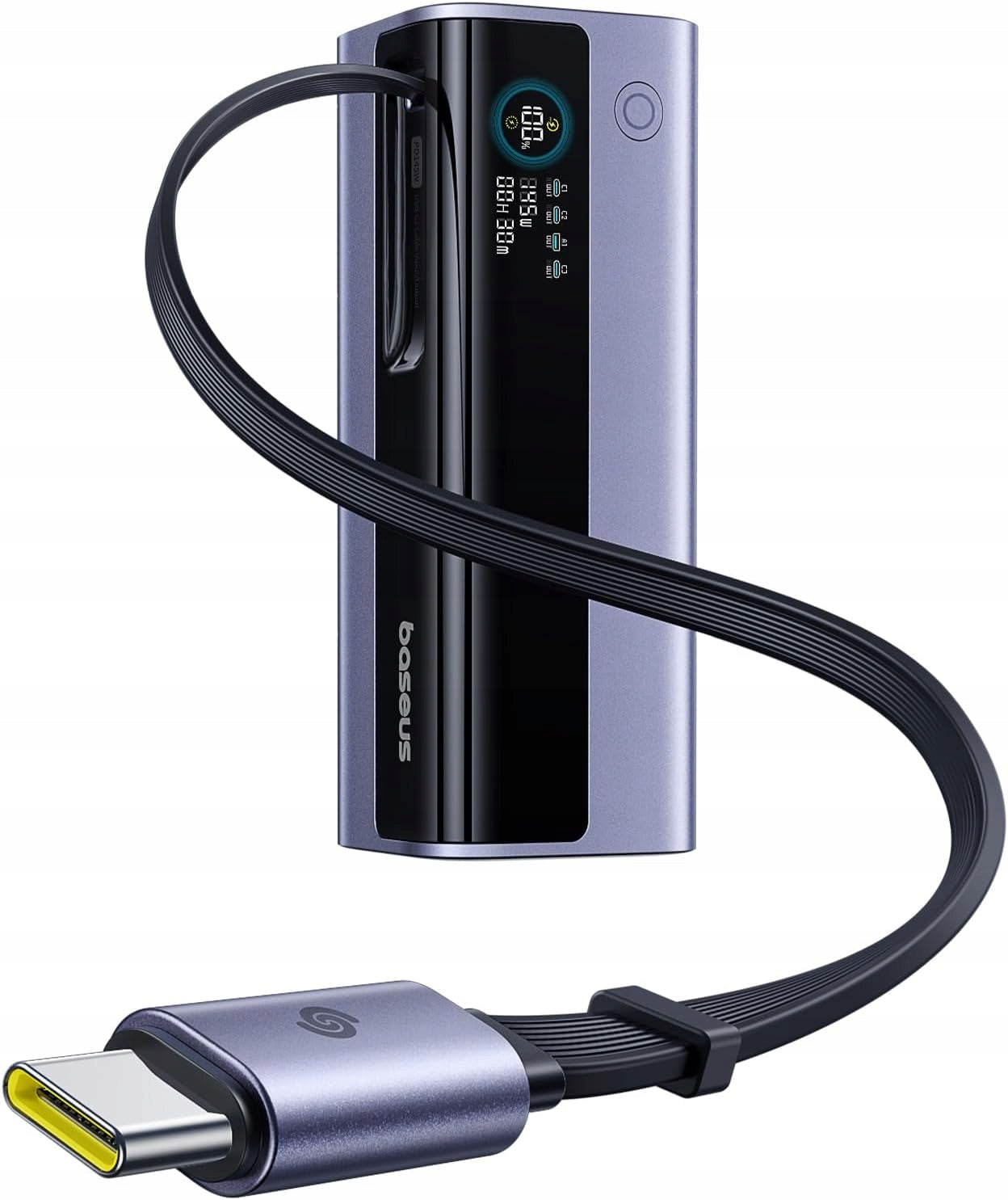 Externer Akku Baseus EnerGeek GR11, 20000mAh, 145W, QC + PD, 1 x USB-A - 3 x USB-C, Schwarz