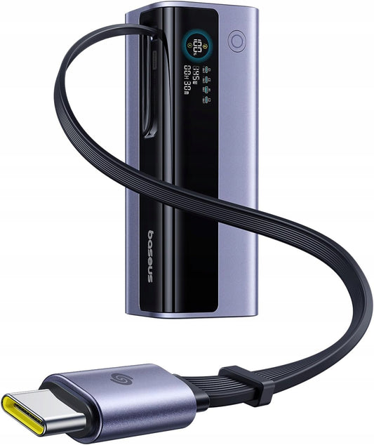Externer Akku Baseus EnerGeek GR11, 20000mAh, 145W, QC + PD, 1 x USB-A - 3 x USB-C, Schwarz