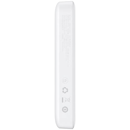 Externer Akku Baseus Magnetic Mini, 10000mAh, 20W, PD + FQI, 1 x USB-C, Weiß P10059001223-00