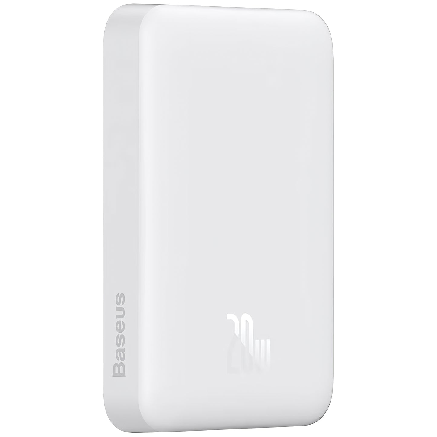Externer Akku Baseus Magnetic Mini, 10000mAh, 20W, PD + FQI, 1 x USB-C, Weiß P10059001223-00