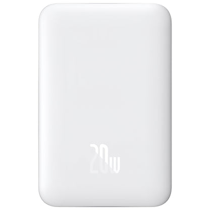 Externer Akku Baseus Magnetic Mini, 10000mAh, 20W, PD + FQI, 1 x USB-C, Weiß P10059001223-00