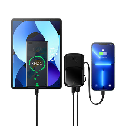 Externer Akku Baseus Qpow Pro, 20000mAh, 20W, QC + PD, 1 x Lightning - 1 x USB-A - 1 x USB-C, Schwarz PPQD040001