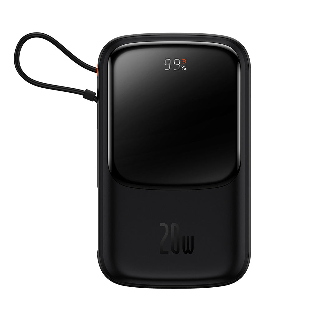 Externer Akku Baseus Qpow Pro, 20000mAh, 20W, QC + PD, 1 x Lightning - 1 x USB-A - 1 x USB-C, Schwarz PPQD040001