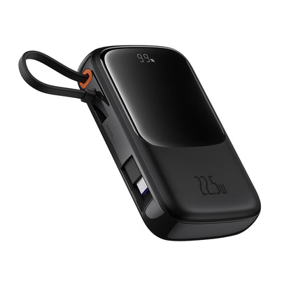 Externer Akku Baseus Qpow Pro+, 10000mAh, 22.5W, QC + PD, 1 x USB-A - 2 x USB-C, Schwarz P10067101113-00
