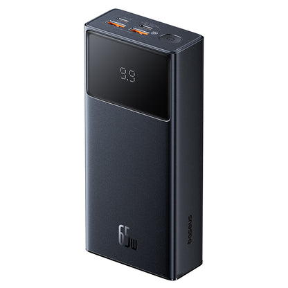 Baseus Star Lord Externer Akku, 30000 mAh, 65 W, QC + PD, 1 x USB-C – 2 x USB-A, Schwarz P10022908113-00