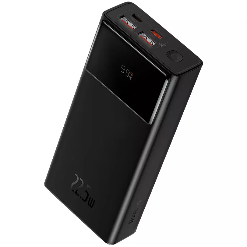 Externer Akku Baseus Star Lord, 30000mAh, 22.5W, QC + PD, 1 x USB-C - 2 x USB-A, Schwarz PPXJ080101