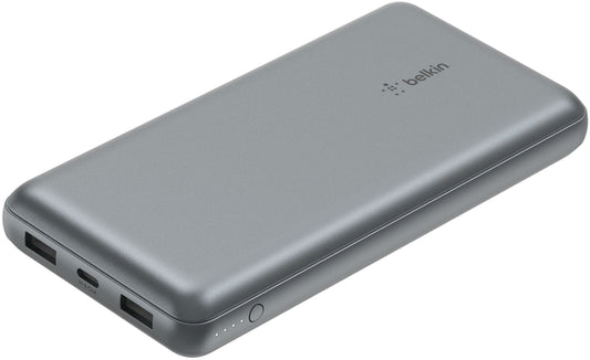 Belkin BoostCharge Pro External Battery, 20000mAh, 15W, 1 x USB-C - 2 x USB-A, Gray BPB012btGY
